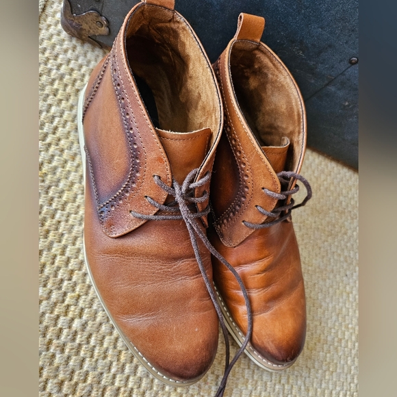 Steve Madden Men's Breemer Chelsea Boot Tan Leather 8M - Picture 11 of 12